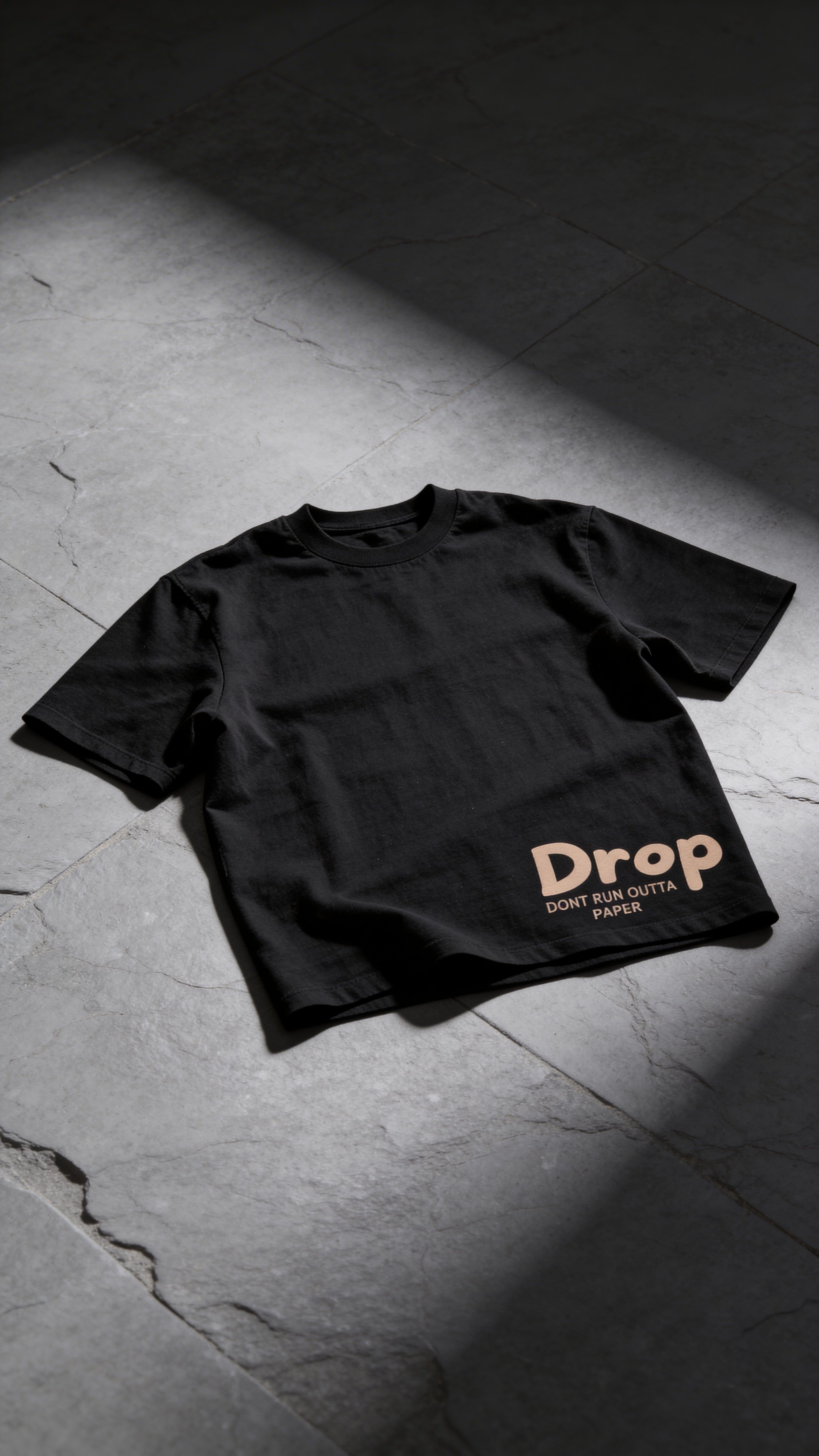 "Drop" Black Original TShirt